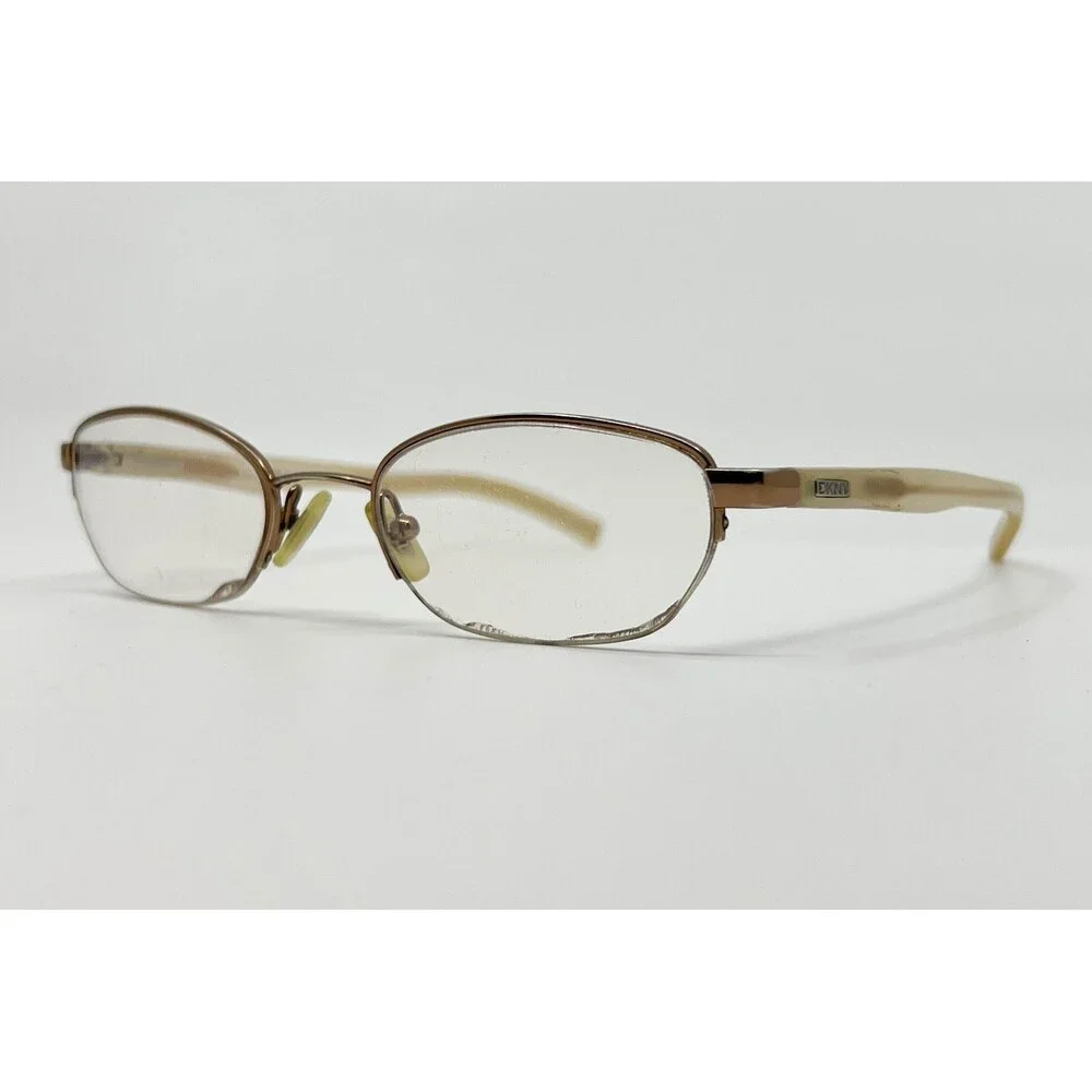 DKNY Eyeglass Frames Womens Gold Bronze Oval DY5514 1015 49-19-130